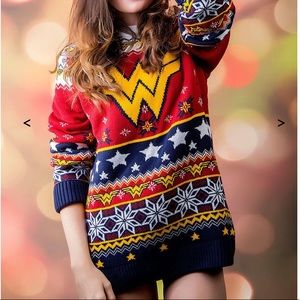 Wonder Woman ugly Christmas sweater